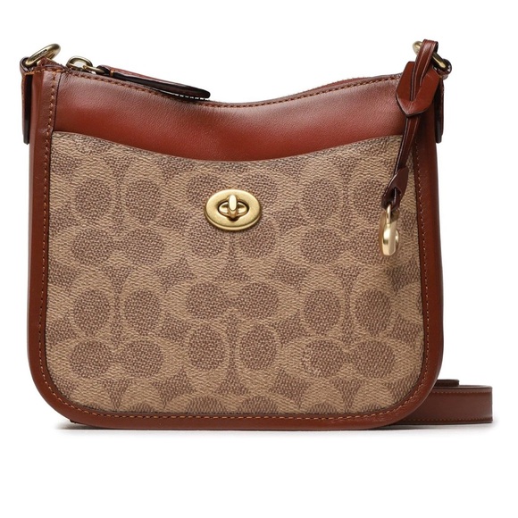 NWT COACH 'chaise 19' Shoulder Bag - Tan Rust - Picture 2 of 10